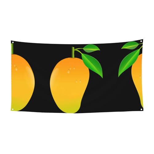 Mango Printing Outdoor Indoor Banner, Holiday Decorative Sign With 4 Metal Grommets, Festive Atmosphere Maker Mango Printing Outdoor Indoor Banner, Holiday Decorative Sign With 4 Metal Grommets, Festive Atmosphere Maker von SDEGTHO