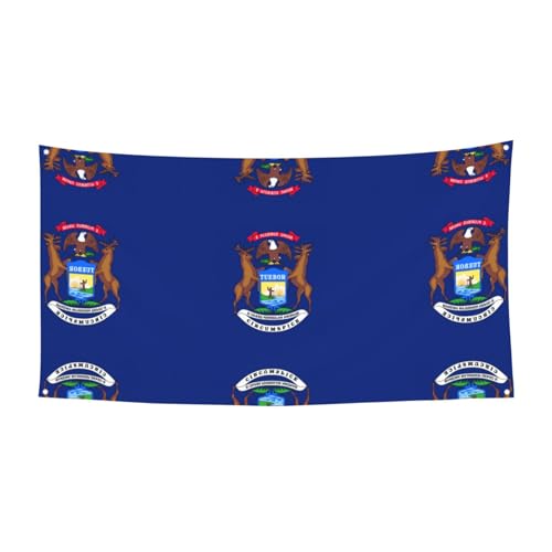 Michigan State Flag Printing Outdoor Indoor Banner, Holiday Decorative Sign With 4 Metal Grommets, Festive Atmosphere Maker Michigan State Flag Printing Outdoor Indoor Banner, Holiday Decorative Sign With 4 Metal Grommets, Festive Atmosphere Maker von SDEGTHO