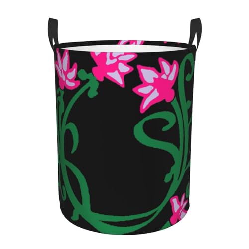 Namaste-Wäschekorb mit Lotusblumen-Motiv, bequem, stehend, mit Griffen, Aufbewahrungslösung für mehrere Räume für Büro, Schlafzimmer Namaste-Wäschekorb mit Lotusblumen-Motiv, bequem, stehend, mit Griffen, Aufbewahrungslösung für mehrere Räume für Büro, Schlafzimmer von SDEGTHO