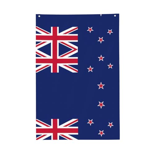 Neuseeland-Flagge, lebendige Farben, 60 x 91 cm, für den Außenbereich, Banner mit Ösen, hochwertiges Polyester von SDEGTHO