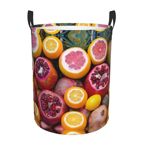 Obstkorb mit Bilderdrucken, bequem, stehend, mit Griffen, Aufbewahrungslösung für mehrere Räume für Büro, Schlafzimmer Obstkorb mit Bilderdrucken, bequem, stehend, mit Griffen, Aufbewahrungslösung für mehrere Räume für Büro, Schlafzimmer von SDEGTHO