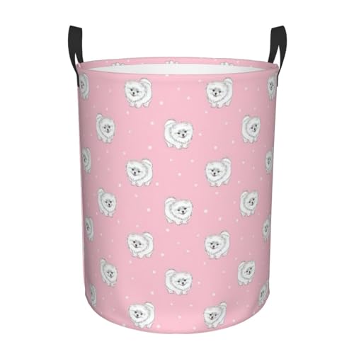 Pomeranians Puppies And Point Printing Home Comfy Hamper Standable With Handles,Multi-Room Storage Solution Baskets For Office,Bedroom Pomeranians Puppies And Point Printing Home Comfy Hamper Standable With Handles,Multi-Room Storage Solution Baskets For Office,Bedroom von SDEGTHO