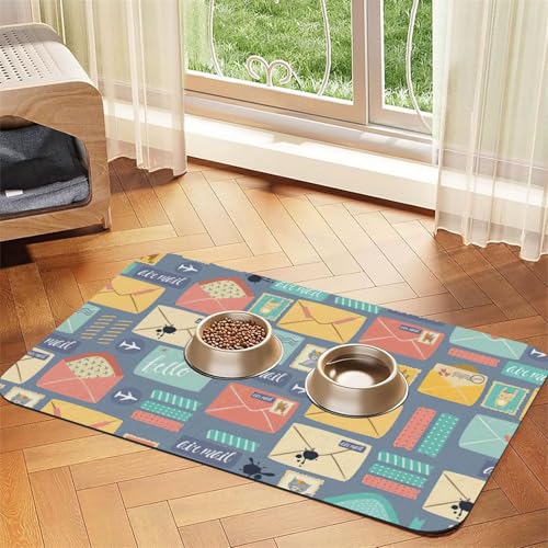 Postal Stationery Printing Feeding Mat For Dogs Cats Pet Absorbent Leather Tablecloth 60.0 cmx40.0 cm Cat Dog Postal Stationery Printing Feeding Mat For Dogs Cats Pet Absorbent Leather Tablecloth 60.0 cmx40.0 cm Cat Dog von SDEGTHO