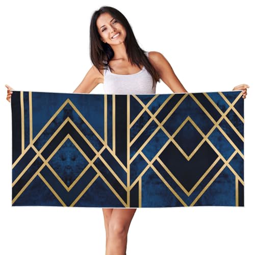 SDEGTHO Abstrakter geometrischer Druck, Pfirsichhaut, Samt, schnell trocknend, leicht, Strandtuch für Erwachsene, für Strand, Bad, Pool, Fitnessstudio, Yoga SDEGTHO Abstrakter geometrischer Druck, Pfirsichhaut, Samt, schnell trocknend, leicht, Strandtuch für Erwachsene, für Strand, Bad, Pool, Fitnessstudio, Yoga von SDEGTHO