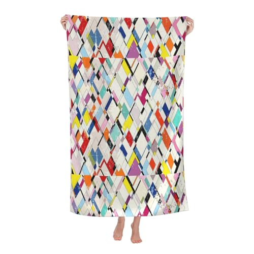 SDEGTHO Colored Plaid Wallpaper Basics Pool Strandtücher Weich Groß Und Dick SDEGTHO Colored Plaid Wallpaper Basics Pool Strandtücher Weich Groß Und Dick von SDEGTHO