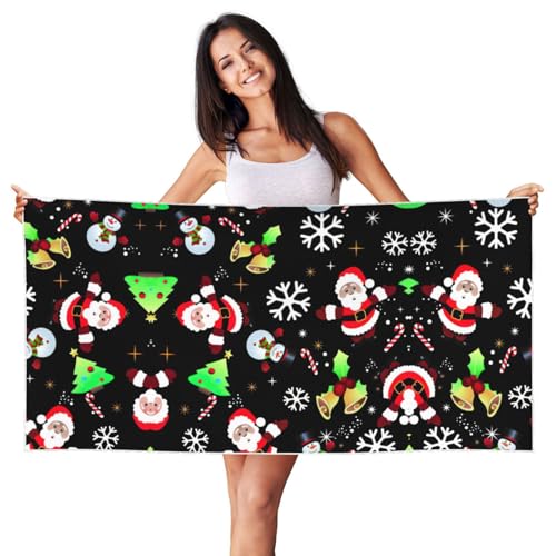 SDEGTHO Frohe Weihnachten 1 Druck Pfirsichhaut Samt schnell trocknend leichtes Strandtuch für Erwachsene für Strand, Bad, Pool, Fitnessstudio, Yoga SDEGTHO Frohe Weihnachten 1 Druck Pfirsichhaut Samt schnell trocknend leichtes Strandtuch für Erwachsene für Strand, Bad, Pool, Fitnessstudio, Yoga von SDEGTHO