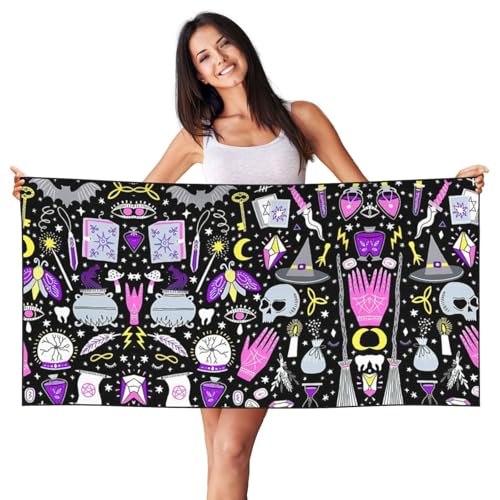 SDEGTHO Magic Witch Witchcraft Bohemian Drawing Printing Pfirsichhaut Velvet Quick Dry Lightweight Beach Towel For Adults For Beach,Bath,Pool,Gym,Yoga SDEGTHO Magic Witch Witchcraft Bohemian Drawing Printing Pfirsichhaut Velvet Quick Dry Lightweight Beach Towel For Adults For Beach,Bath,Pool,Gym,Yoga von SDEGTHO