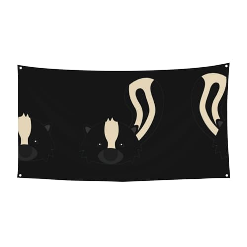 Skunk Printing Outdoor Indoor Banner Holiday Decorative Sign With 4 Metal Grommets Festive Atmosphere Maker Skunk Printing Outdoor Indoor Banner Holiday Decorative Sign With 4 Metal Grommets Festive Atmosphere Maker von SDEGTHO