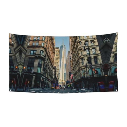 Streets Of New York City Printing Outdoor Indoor Banner Holiday Decorative Sign With 4 Metal Grommets Festive Atmosphere Maker Streets Of New York City Printing Outdoor Indoor Banner Holiday Decorative Sign With 4 Metal Grommets Festive Atmosphere Maker von SDEGTHO