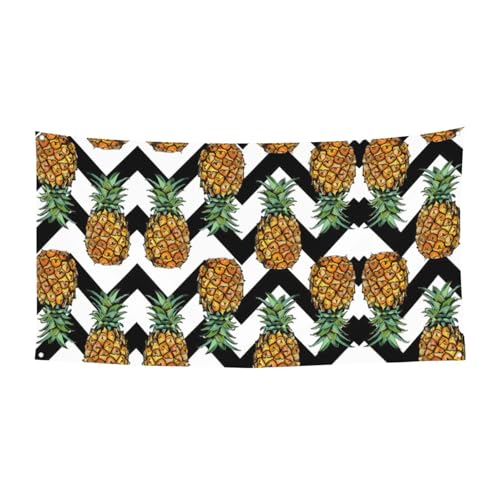 Summer Pineapple Printing Outdoor Indoor Banner, Holiday Decorative Sign With 4 Metal Grommets, Festive Atmosphere Maker Summer Pineapple Printing Outdoor Indoor Banner, Holiday Decorative Sign With 4 Metal Grommets, Festive Atmosphere Maker von SDEGTHO