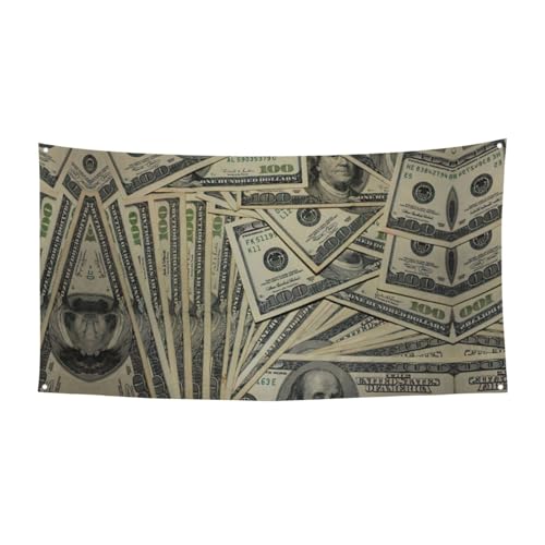 US-Dollar Währung Geld Druck Outdoor Indoor Banner Urlaub dekoratives Schild mit 4 Metallösen, festliche Atmosphäre Maker US-Dollar Währung Geld Druck Outdoor Indoor Banner Urlaub dekoratives Schild mit 4 Metallösen, festliche Atmosphäre Maker von SDEGTHO