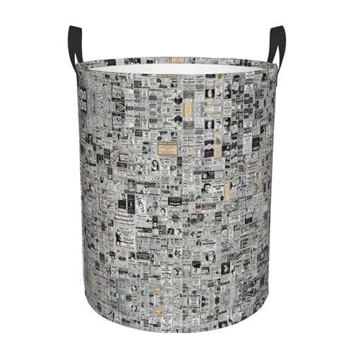 Zeitungskorb mit HD-Druck, bequem, stehend, mit Griffen, Aufbewahrungslösung für mehrere Räume für Büro, Schlafzimmer Zeitungskorb mit HD-Druck, bequem, stehend, mit Griffen, Aufbewahrungslösung für mehrere Räume für Büro, Schlafzimmer von SDEGTHO