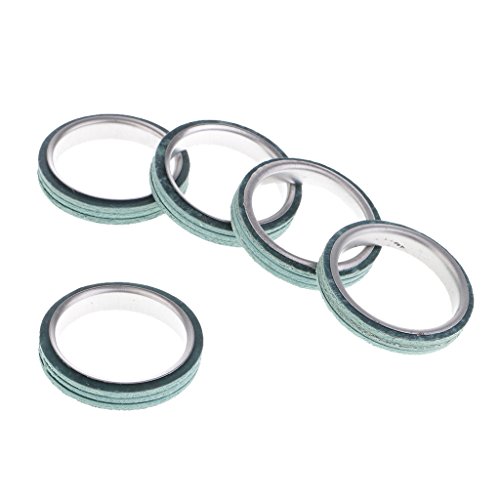 SDENSHI 5 pcs. Φ 30mm Auspuff Dichtungen, Hochwertige Dichtringe für Abgas Schalldämpfer, passend für 125cc 150cc Roller Moped Dirt Bike von SDENSHI