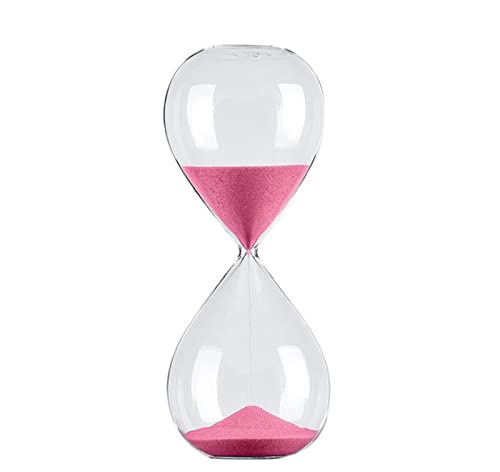 Sanduhr 1PC 45 Minuten Mundgeblasene Zeitschaltuhr Magnet Magnetische Sanduhr bastelt Sanduhr Sanduhr-Timer, rosa von SDETY