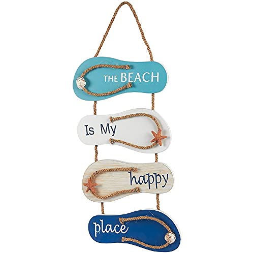 Strand Flip Flop Dekoration, Strand Hausschuhe Wanddekoration, Strand Thema Wohnkultur, Hängedekoration, Holz nautische Strand Design Flip Flop Wand Ornament, für Wohnzimmer, Schlafzimmer, Restaurant von SDFAA