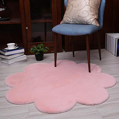 Blumenform Teppich Teppiche für Wohnzimmer Dekor Kunstpelz Teppich Kinderzimmer Lange Plüschteppiche für Schlafzimmer Shaggy Area Rug Modern Mat von SDFCZ