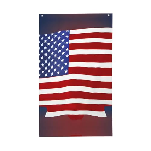 Amerikanische Flagge, Baseball-Druck, leicht, dekorativ, saisonale Flaggen, für drinnen und draußen, für Terrasse, Rasen, Garten von SDFHU