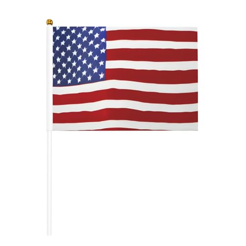 Amerikanische Flagge, Baseball-Druck, praktische Handflagge, vielseitige Flaggen, Mastpartys, Paraden, Dekorationen, Urlaub von SDFHU