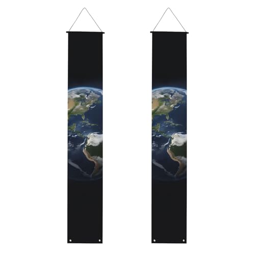 Ansicht der Erde, lebendige Ästhetik, festliche Atmosphäre, Banner, Dekoration, für Innen- und Außenbereich von SDFHU
