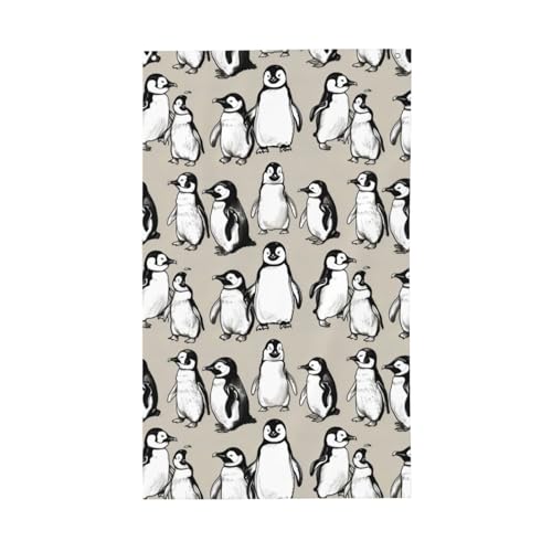Baby-Pinguine, Skizzendruck, leicht, dekorativ, saisonale Flaggen, für drinnen und draußen, Ausstellung, Terrasse, Rasen, Garten von SDFHU