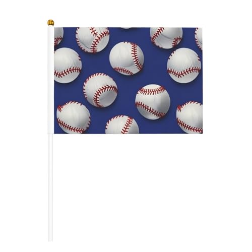 Baseball-Druck, praktische Handflagge, vielseitige Flaggen, Mastpartys, Paraden, Dekorationen, Urlaub von SDFHU