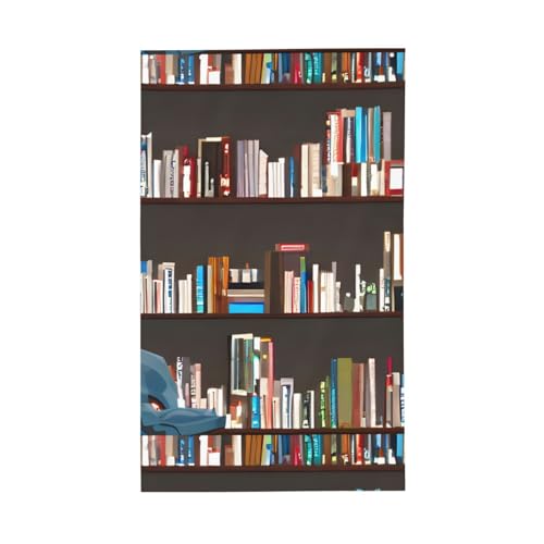 Bibliotheks-Bücherregal-Druck, leichte Dekoration, Flagge, saisonale Flaggen, für drinnen und draußen, Ausstellung, Terrasse, Rasen, von SDFHU
