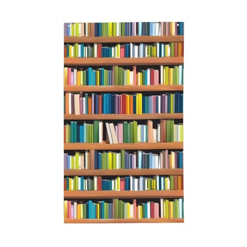 Bibliotheks-Bücherregal Druck Leichte Dekor Flagge Saisonale Flaggen Indoor Outdoor Display Terrasse Rasen Garten von SDFHU