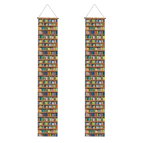 Bibliotheks-Bücherregal Drucken Lebendige Ästhetik Festliche Atmosphäre Banner Dekor Indoor Outdoor Feiern von SDFHU