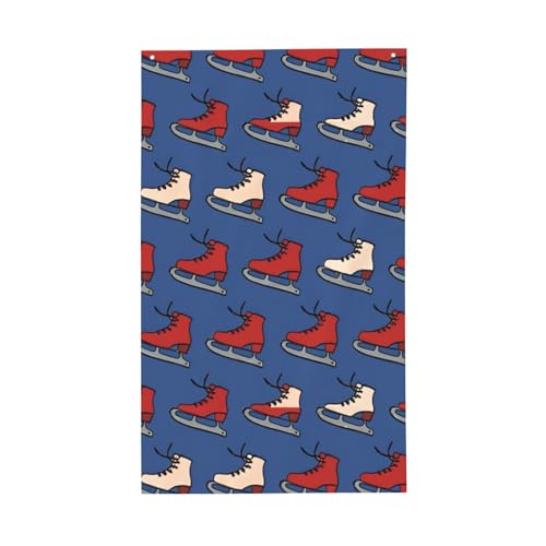 Bunte Rollschuh-Druck, leicht, dekorativ, saisonale Flaggen, für drinnen und draußen, Ausstellung, Terrasse, Rasen, Garten von SDFHU