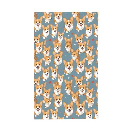 Corgi Süße Hunde-Druck, leichte Dekoration, Flagge, saisonale Flaggen, für drinnen und draußen, Ausstellung, Terrasse, Rasen, Garten von SDFHU