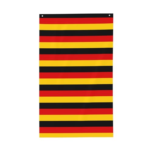 Deutsche Flagge, leicht, dekorativ, saisonale Flaggen, für drinnen und draußen, für Terrasse, Rasen, Garten von SDFHU