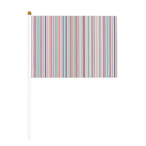 Farbstreifen. Druck Bequemlichkeit Handflagge Vielseitige Flaggen Pole Partys Paraden Dekorationen Urlaub von SDFHU