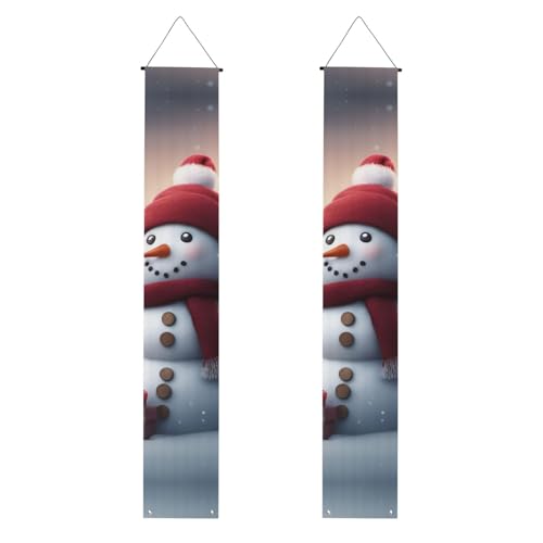 Frohe Weihnachten süßer Schneemann 1 Druck lebendige Ästhetik festliche Atmosphäre Banner Dekor Indoor Outdoor Feiern von SDFHU