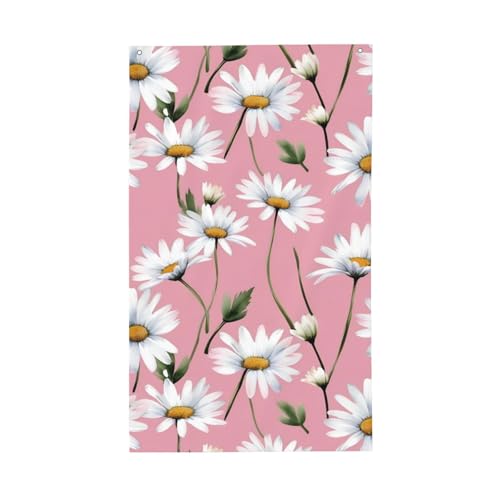 Frühlings-Gänseblümchen-Druck, leichte Dekoration, Flagge, saisonale Flaggen, für Innen- und Außenbereich, Terrasse, Rasen, Garten von SDFHU
