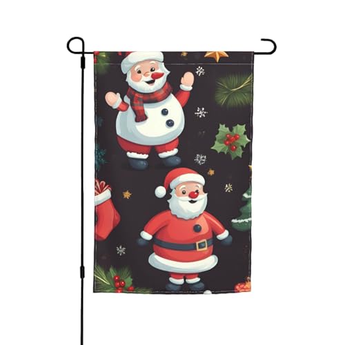 Gartenflagge mit Aufschrift "Merry Christmas", 30,5 x 45,7 cm, für alle Jahreszeiten, für den Außenbereich, dick, für Rasenflächen Gartenflagge mit Aufschrift "Merry Christmas", 30,5 x 45,7 cm, für alle Jahreszeiten, für den Außenbereich, dick, für Rasenflächen von SDFHU