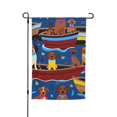 Gartenflagge mit Dackel-Motiv, 30,5 x 45,7 cm, für alle Jahreszeiten, für den Außenbereich, dick, für Rasenflaggen Gartenflagge mit Dackel-Motiv, 30,5 x 45,7 cm, für alle Jahreszeiten, für den Außenbereich, dick, für Rasenflaggen von SDFHU