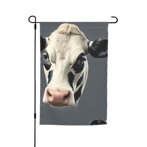 Gartenflagge mit Kuh-Druck, 30,5 x 45,7 cm, für alle Jahreszeiten, für den Außenbereich, dick, für Rasenflächen Gartenflagge mit Kuh-Druck, 30,5 x 45,7 cm, für alle Jahreszeiten, für den Außenbereich, dick, für Rasenflächen von SDFHU