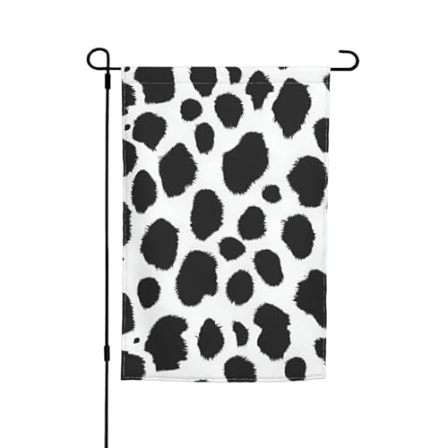 Gartenflagge mit Kuh-Punktdruck, 30,5 x 45,7 cm, für alle Jahreszeiten, für den Außenbereich, dick, für Rasenflaggen Gartenflagge mit Kuh-Punktdruck, 30,5 x 45,7 cm, für alle Jahreszeiten, für den Außenbereich, dick, für Rasenflaggen von SDFHU