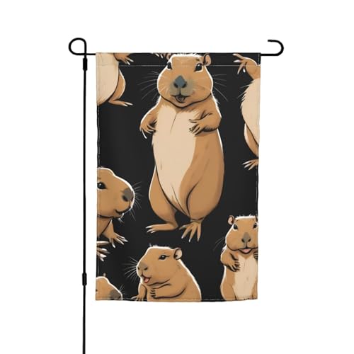 Gartenflagge mit Meerschweinchen-Druck, 30,5 x 45,7 cm, für alle Jahreszeiten, für den Außenbereich, dick, für Rasenflaggen Gartenflagge mit Meerschweinchen-Druck, 30,5 x 45,7 cm, für alle Jahreszeiten, für den Außenbereich, dick, für Rasenflaggen von SDFHU
