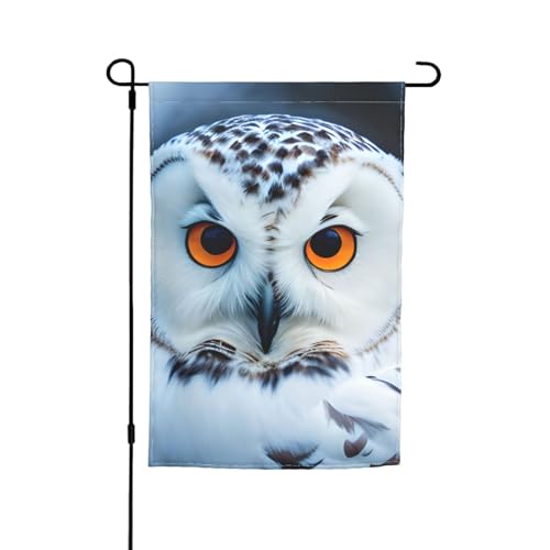 Gartenflagge mit Schnee-Eulen-Augen, 30,5 x 45,7 cm, für alle Jahreszeiten, für den Außenbereich, dick, für Rasenflaggen Gartenflagge mit Schnee-Eulen-Augen, 30,5 x 45,7 cm, für alle Jahreszeiten, für den Außenbereich, dick, für Rasenflaggen von SDFHU