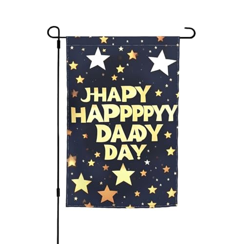 Gartenflagge mit Sternen und "Happy Fathers Day", 30,5 x 45,7 cm, Blumenflagge, für alle Jahreszeiten, für den Außenbereich, dick, für Rasenflaggen Gartenflagge mit Sternen und "Happy Fathers Day", 30,5 x 45,7 cm, Blumenflagge, für alle Jahreszeiten, für den Außenbereich, dick, für Rasenflaggen von SDFHU