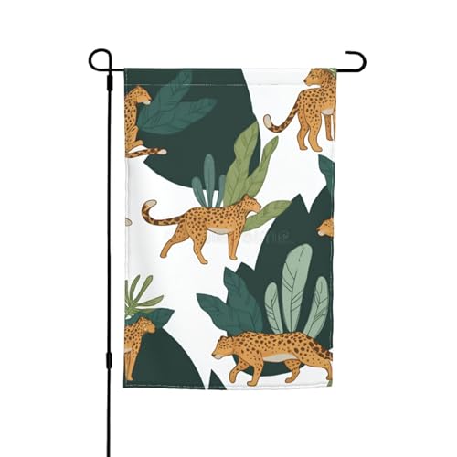 Gartenflagge mit Tier-Leopardenmuster, 30,5 x 45,7 cm, für alle Jahreszeiten, für den Außenbereich, dick, für Rasenflächen Gartenflagge mit Tier-Leopardenmuster, 30,5 x 45,7 cm, für alle Jahreszeiten, für den Außenbereich, dick, für Rasenflächen von SDFHU