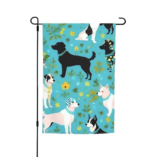 Gartenflagge mit Ziegenfroldruck, 30,5 x 45,7 cm, für alle Jahreszeiten, für den Außenbereich, dick, für Rasenflaggen Gartenflagge mit Ziegenfroldruck, 30,5 x 45,7 cm, für alle Jahreszeiten, für den Außenbereich, dick, für Rasenflaggen von SDFHU