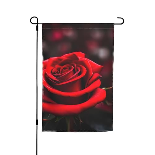 Gartenflagge mit roten Rosen, 30,5 x 45,7 cm, für alle Jahreszeiten, für den Außenbereich, dick, für Rasenflaggen Gartenflagge mit roten Rosen, 30,5 x 45,7 cm, für alle Jahreszeiten, für den Außenbereich, dick, für Rasenflaggen von SDFHU