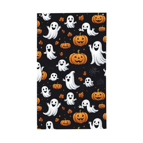 Geister-Horror-Halloween-Kürbis-Druck, leichte Dekor-Flagge, saisonale Flaggen, für drinnen und draußen, für Terrasse, Rasen, Garten von SDFHU