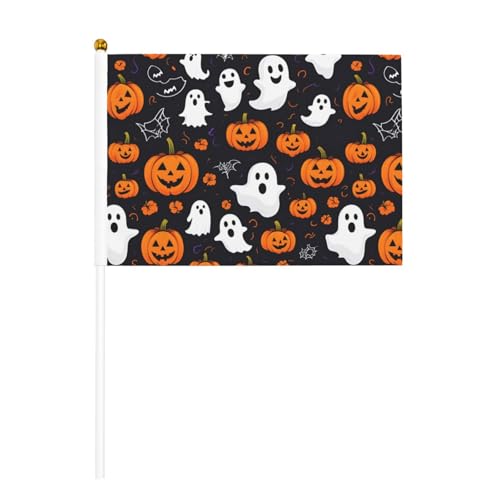 Geister-Horror-Halloween-Kürbis-Druck, praktische Handflagge, vielseitige Flaggen, Mast-Partys, Paraden, Dekorationen, Urlaub von SDFHU