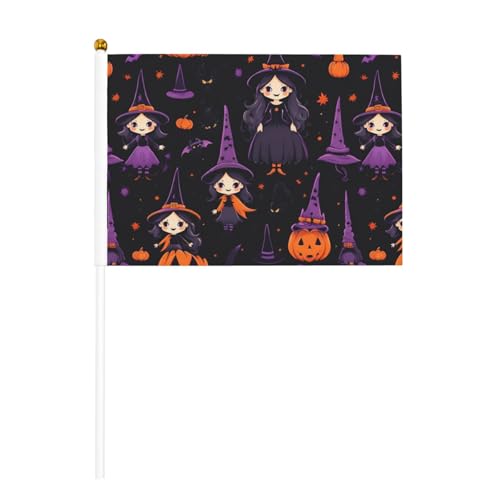 Geister-Horror-Halloween-Kürbis-Druck, praktische Handflagge, vielseitige Flaggen, Mast-Partys, Paraden, Dekorationen, Urlaub von SDFHU