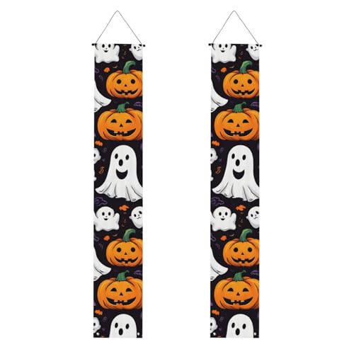 Ghost Horror Halloween Kürbis Druck Lebendige Ästhetik Festliche Atmosphäre Banner Dekor Indoor Outdoor Feiern von SDFHU
