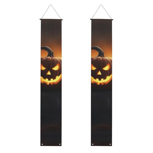 Halloween-Geister-Kürbis-Druck, lebendige Ästhetik, festliche Atmosphäre, Banner, Dekoration, Innen- und Außenbereich, Feiern von SDFHU