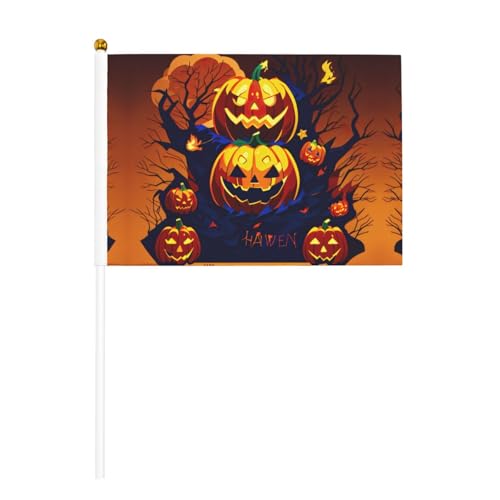 Halloween-Kürbis-Druck, praktische Handflagge, vielseitige Flaggen, Mastpartys, Paraden, Dekorationen, Urlaub von SDFHU